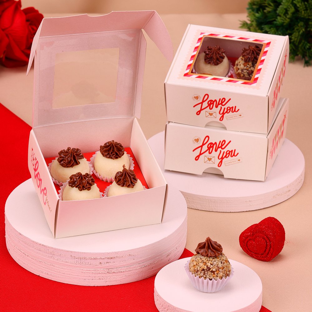 Caixa para 4 Doces Love You (10 unidades)