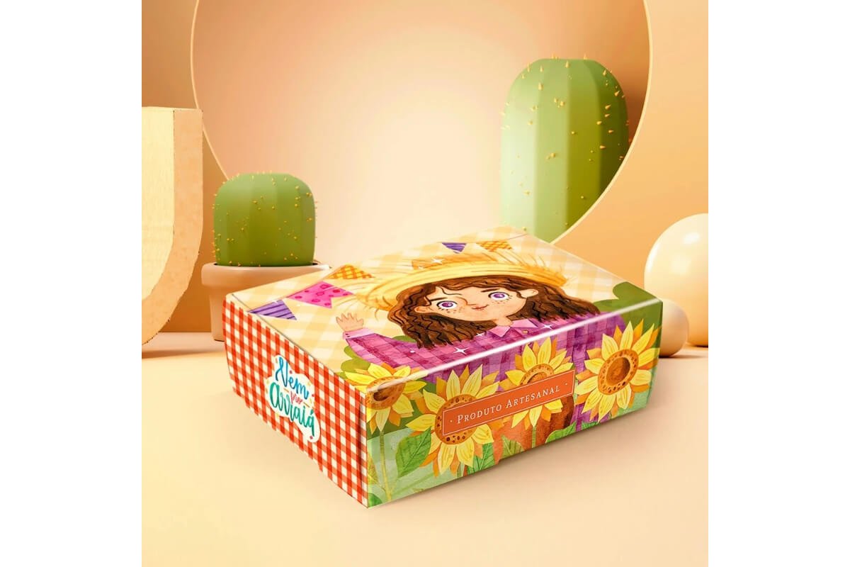 caixa para 6 doces