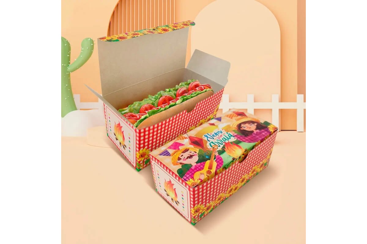 embalagem para hot dog