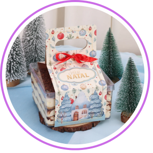 Alça para Cake Box 14x14cm Celebração (10 unidades)