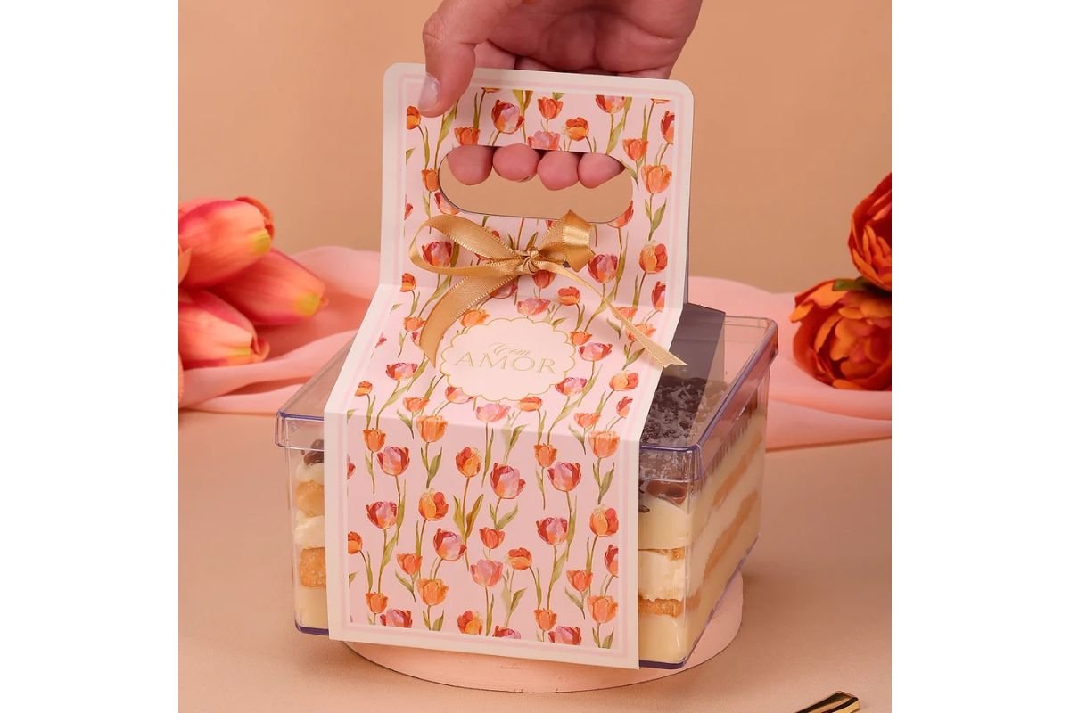 alca para cake box tulipas
